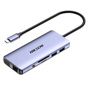 Hub Hiksemi 11 Puertos Hdmi-Tipo C-VGA