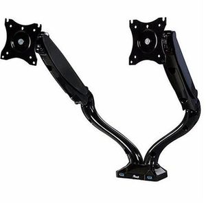 SOPORTE INTELAID DOBLE MONITOR VERTICAL CON PIE 13" A 32" - 8KG