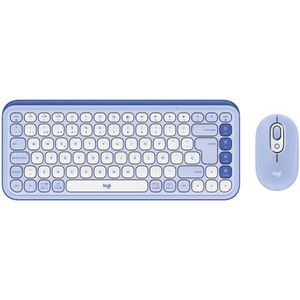 Teclado Y Mouse Logitech Pop Icom Lilac Wireless 2.4Ghz - Bt