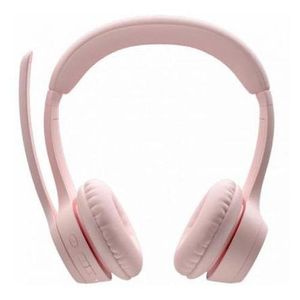 Headset Logitech Zone 300 Rose Wireless 2.4Ghz - Bt