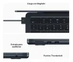 NOTEBOOK APPLE MACBOOK AIR CHIP M2 CPU 8-CORE GPU 10, 24GB, 512GB, LE MIDNIGHT-1771425577504