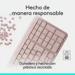 Teclado Logitech K250 Rose Wireless 2.4Ghz-1774471316819