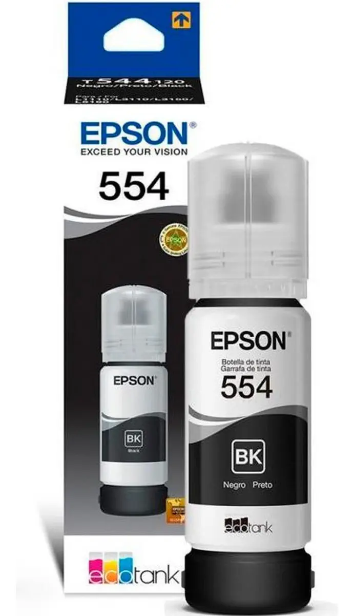 Insumo Epson L8180. L8160 Black Ink Bottle-1774972214419