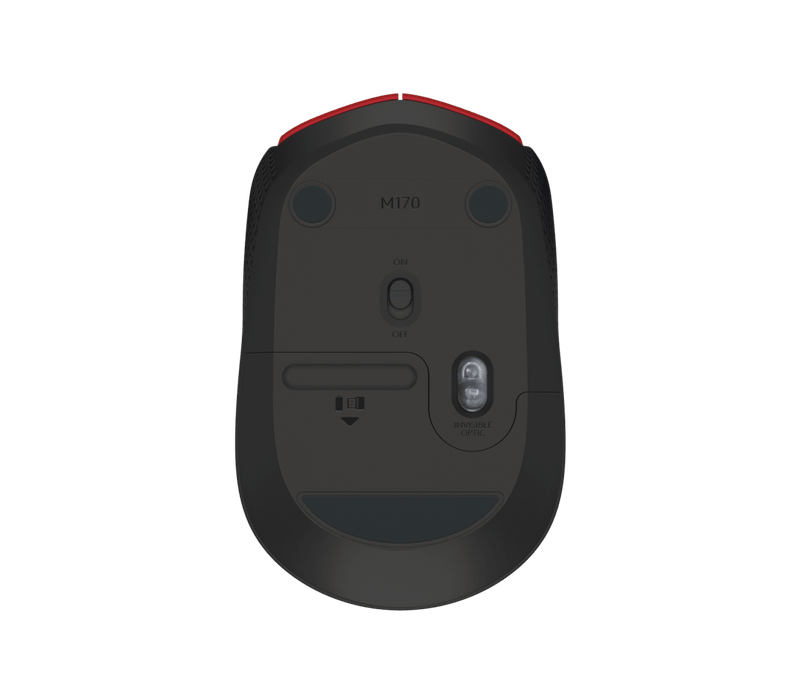 Mouse Logitech M170 Red Wireless 2.4Ghz-1775501847951