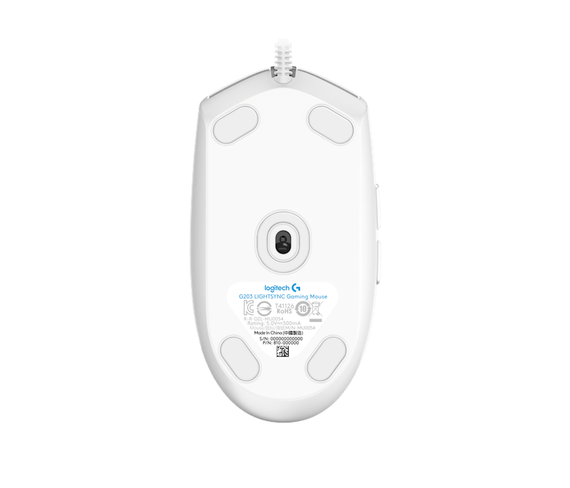 Mouse Logitech G203 Lightsync White Usb-1775583921106