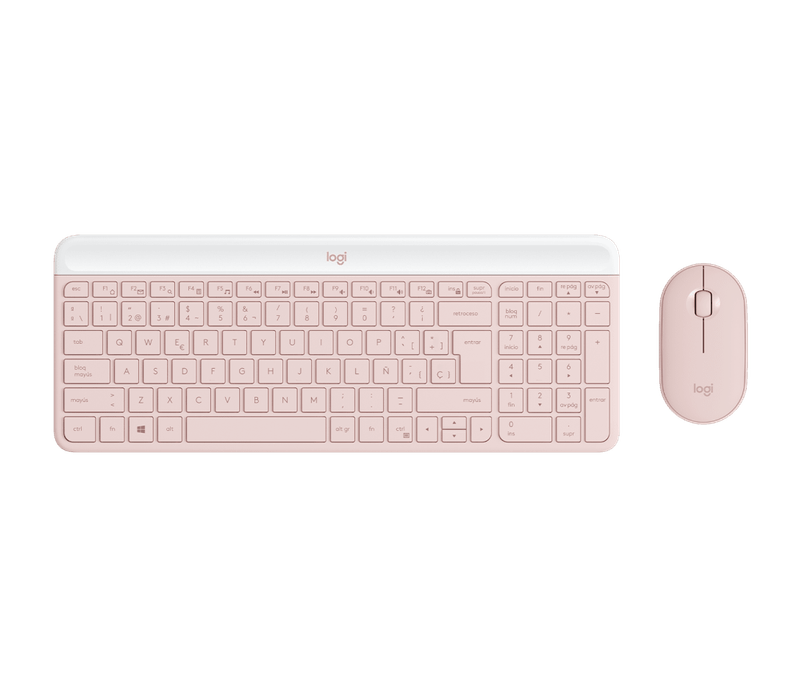 Teclado Y Mouse Logitech Combo Mk470 Rose Wireless 2.4Ghz-1775587957729