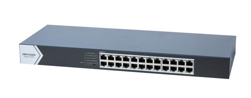 Switch Hikvision 24 Puertos Gigabit Rj45 Ports, 19-Inch Rack-Mountable No Administrable Metalico-1775591547775