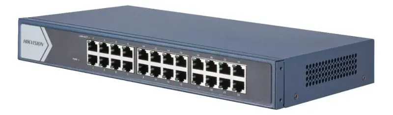 Switch Hikvision 24 Puertos Gigabit Rj45 Ports, 19-Inch Rack-Mountable No Administrable Metalico-1775591679157