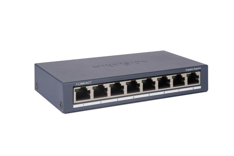 Switch Hikvision 8 Puertos Gigabit Rj45 Ports No Administrable Metalico-1775593019004
