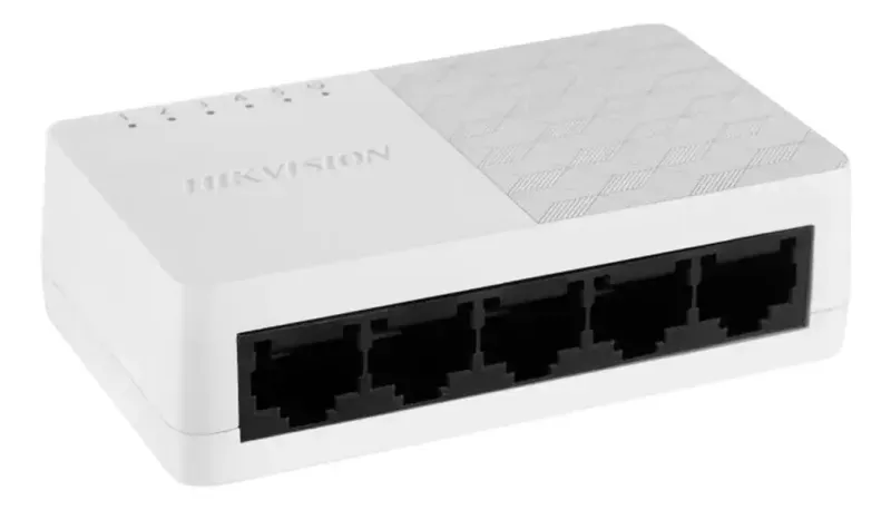Switch Hikvision 5 Puertos 10/100M Rj45 Ports No Administrable Plastico-1775595389371