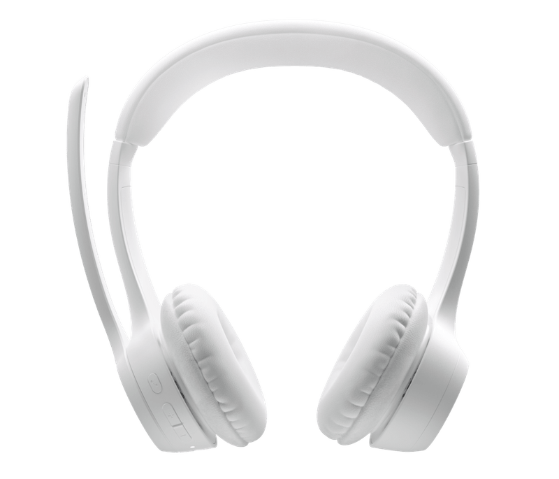 Headset Logitech Zone 300 White Wireless 2.4Ghz - Bt-1775670950191