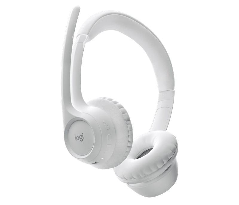 Headset Logitech Zone 300 White Wireless 2.4Ghz - Bt-1775670956309