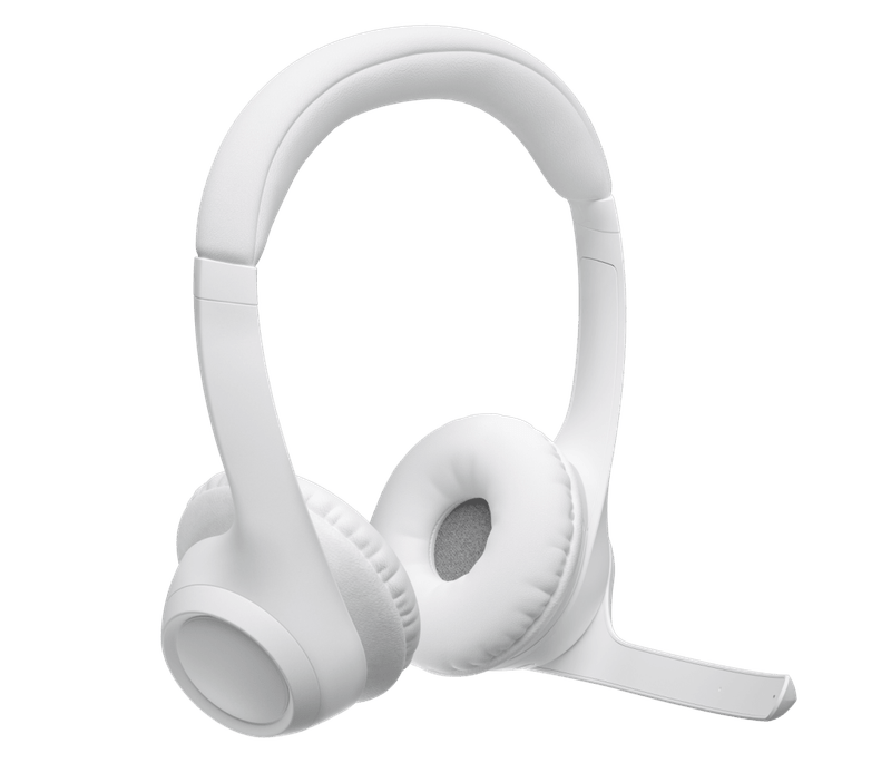 Headset Logitech Zone 300 White Wireless 2.4Ghz - Bt-1775670961797