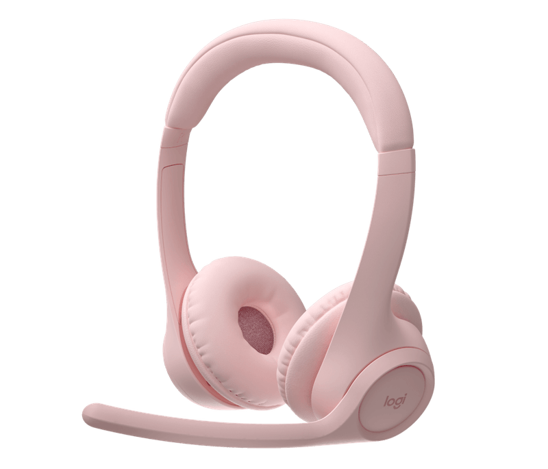 Headset Logitech Zone 300 Rose Wireless 2.4Ghz - Bt-1775669850330