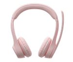 Headset Logitech Zone 300 Rose Wireless 2.4Ghz - Bt-1775671193522