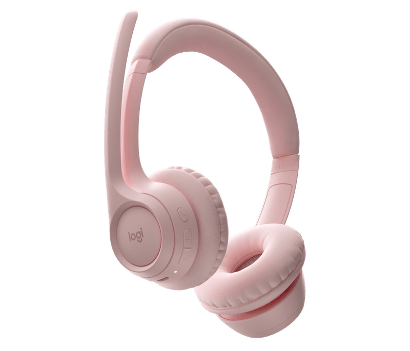 Headset Logitech Zone 300 Rose Wireless 2.4Ghz - Bt-1775671206696