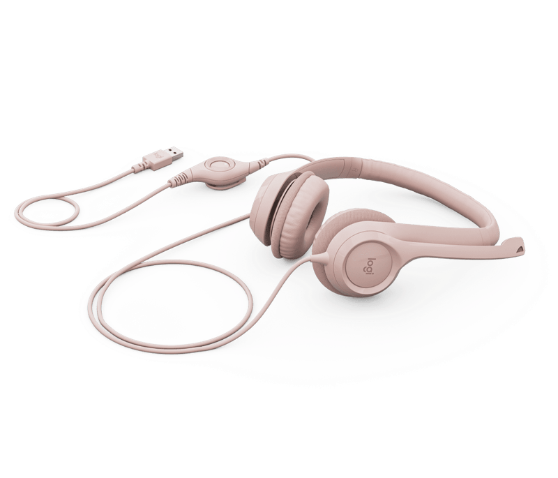 Headset Logitech H390 Rose Usb-1775672028252
