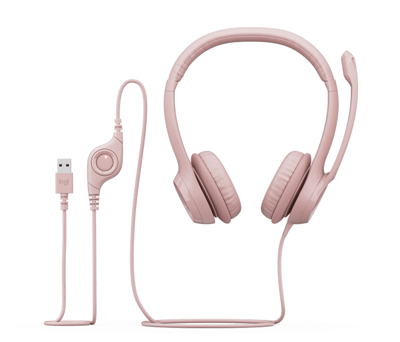 Headset Logitech H390 Rose Usb-1775672044532