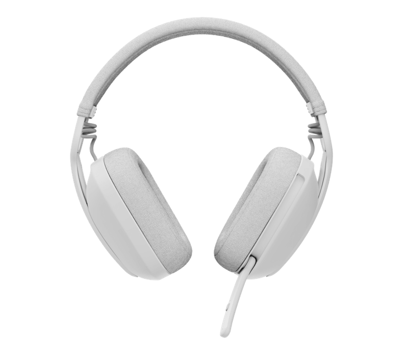 Headset Logitech Zone 100 White Wireless 2.4Ghz - Bt-1775672123033