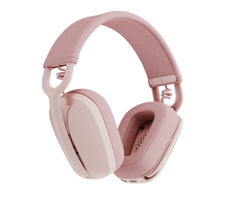 Headset Logitech Zone 100 Rose Wireless 2.4Ghz - Bt-1775672437543