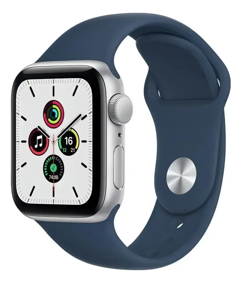 Reloj Apple Watch Se Gps 40Mm Silver Case Aluminio Malla Deportiva Denim - S/M-1775673225341