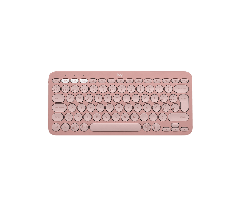 Teclado Logitech K380S Rose Wireless 2.4Ghz - Bt-1775761956808