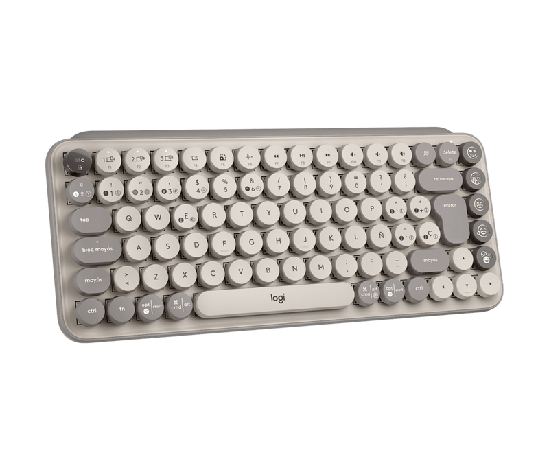 Teclado Logitech Pop Mist Sand Bt-1775766891968
