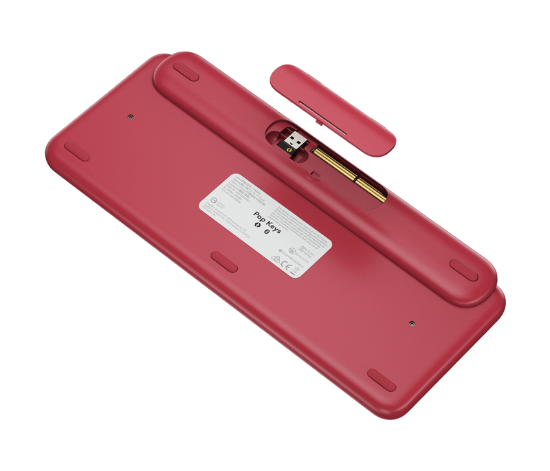 Teclado Logitech Pop Emoji Rose Wireless 2.4Ghz - Bt-1775828683941