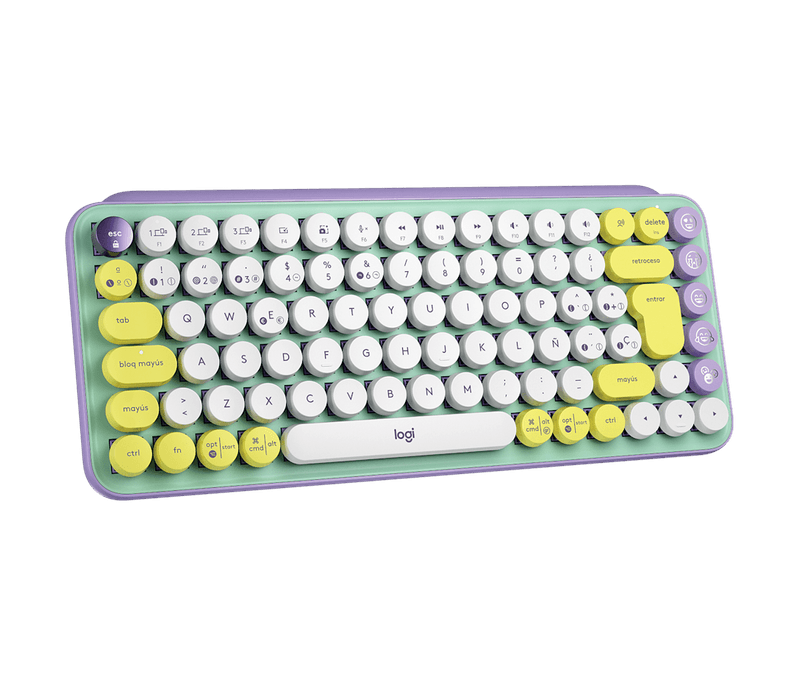Teclado Logitech Pop Emoji Mint  Wireless 2.4Ghz - Bt-1775828791666