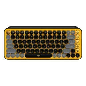 Teclado Logitech Pop Emoji Yellow  Wireless 2.4Ghz