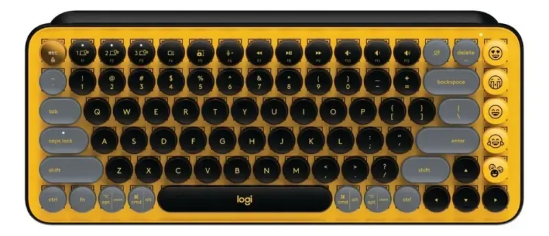 Teclado Logitech Pop Emoji Yellow  Wireless 2.4Ghz - Bt-1775828637443