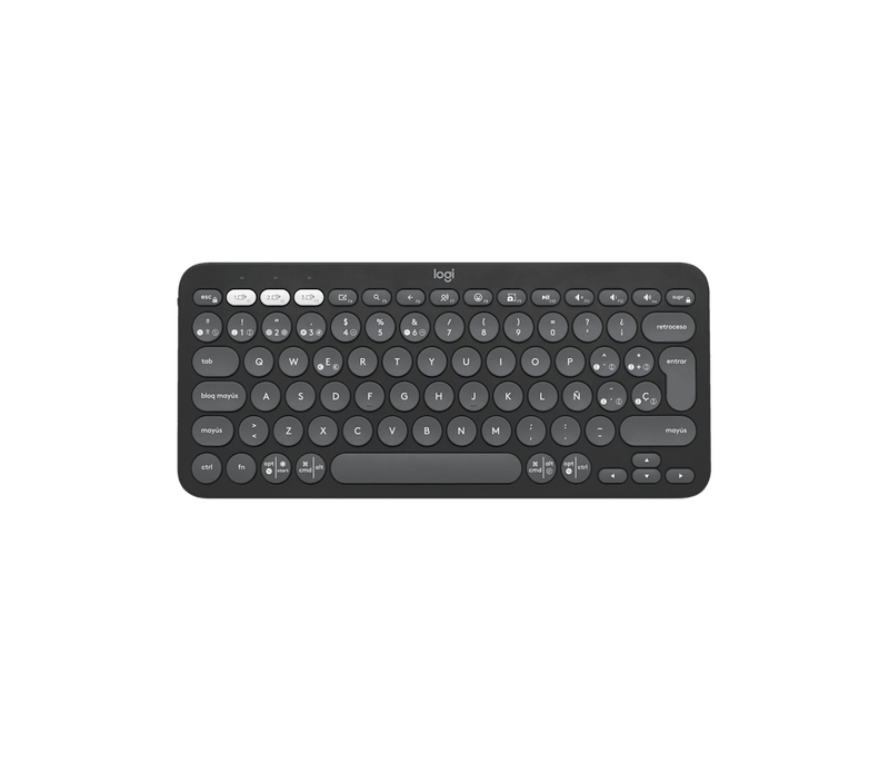 Teclado Logitech K380S Grafito Wireless 2.4Ghz - Bt-1775831673111
