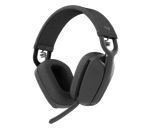 Headset Logitech Zone 100 Black Wireless 2.4Ghz - Bt-1776105691239