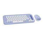 Teclado Y Mouse Logitech Pop Icom Lilac Wireless 2.4Ghz - Bt-1776276440820