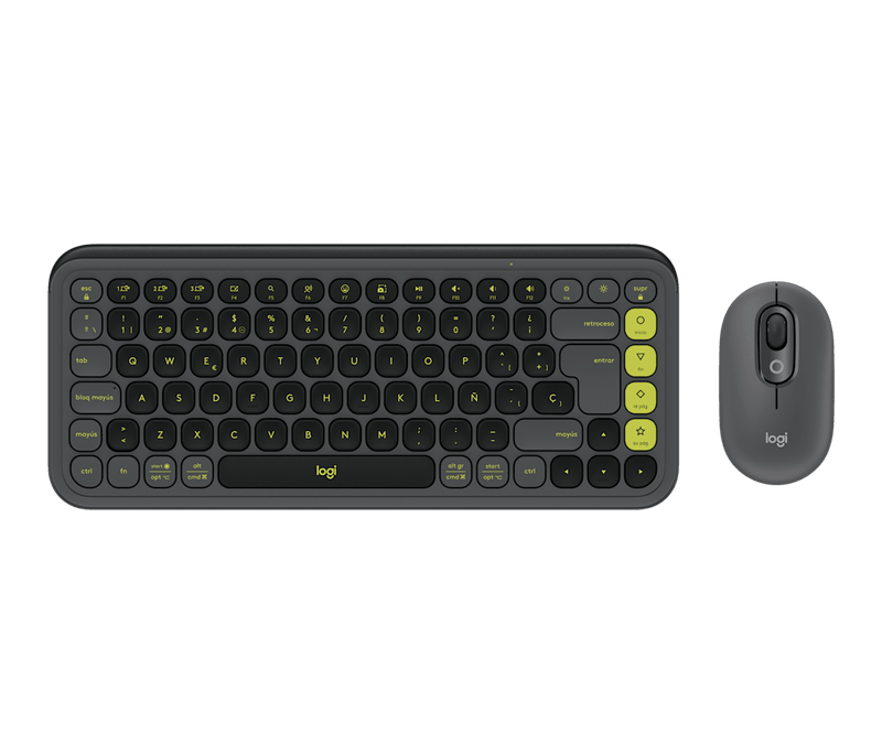 Teclado Y Mouse Logitech Pop Icom Graphite Wireless 2.4Ghz - Bt-1776275869442