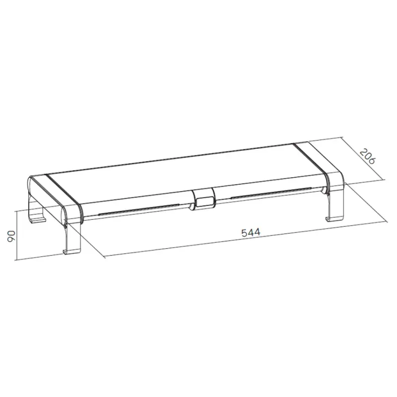 Soporte Intelaid Elevador Para Monitor  Rgb - 20Kg-1776948934753