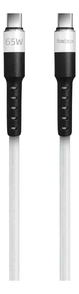 Cargador De Pared Mega 100W Blanco C/Cable-1777043966484