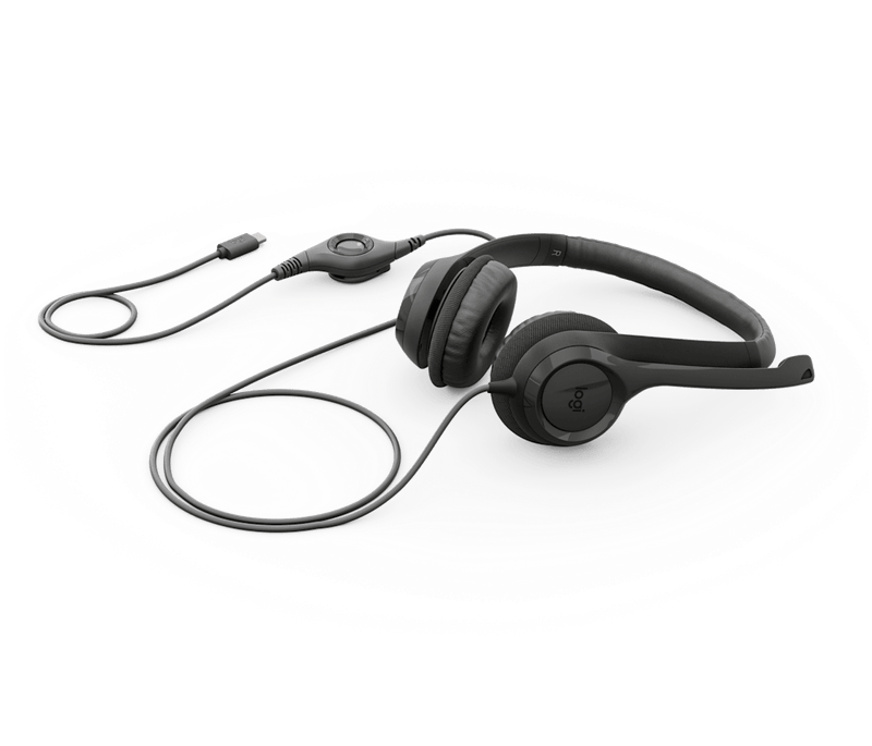 Auricular Con Cable Logitech H390 Black Usb-C-1778778609303