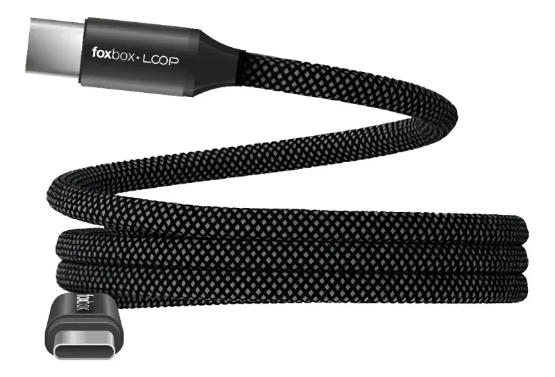 Cable Foxbox Magnetico Loop Type C A Type C 60W Negro-1784742378383