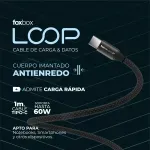 Cable Foxbox Magnetico Loop Type C A Type C 60W Negro-1784742406658