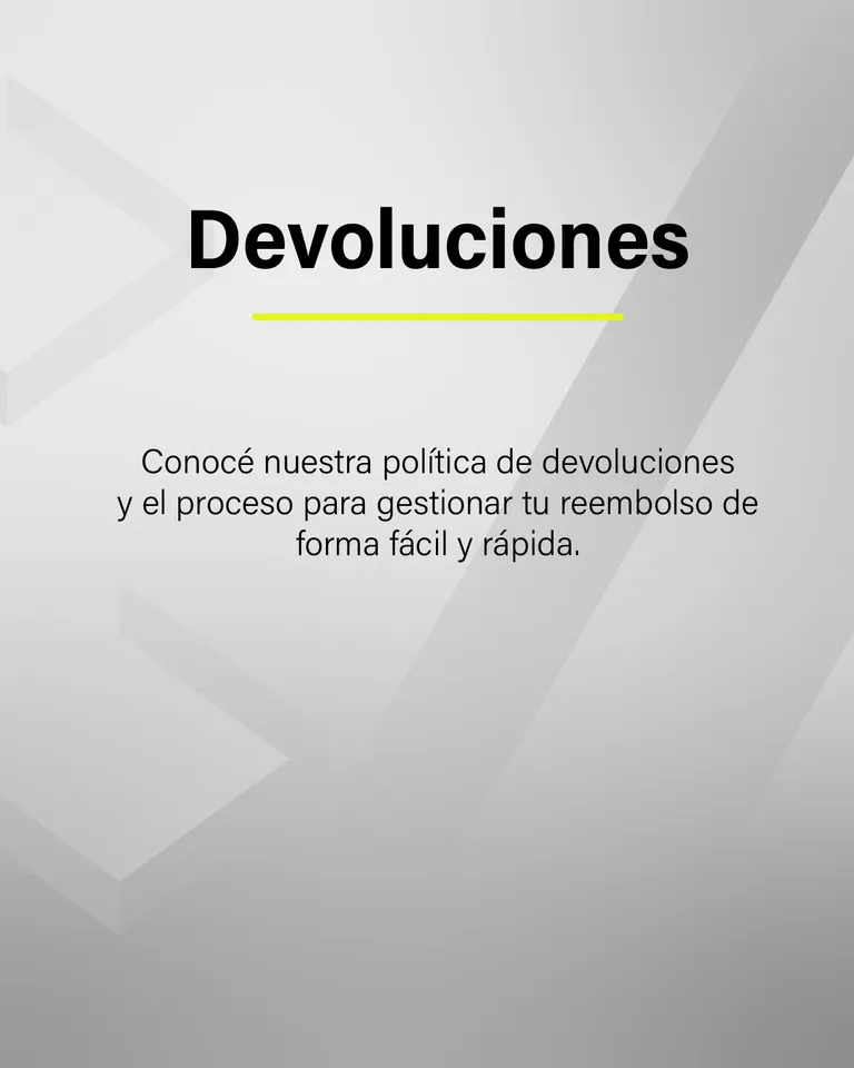Devoluciones - Conocé nuestra política de devoluciones y el proceso para gestionar tu reembolso de forma fácil y rápida